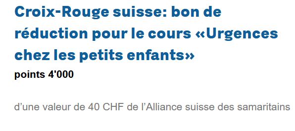 supercard Samaritains Fribourg
