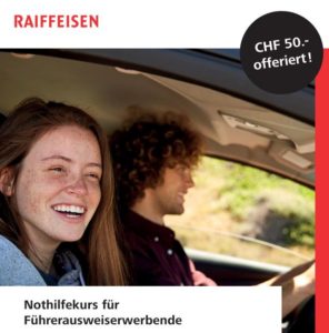 Erste-Hilfe-Kurs Öffentlichkeit Kantonal Freiburgischer Samariterverband 6 Raiffeisen DE Kantonal Freiburgischer Samariterverband