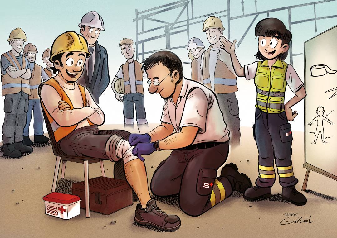 1. Illustration couverture cours public écran 1.Illustration couverture cours pro ecran 1 Kantonal Freiburgischer Samariterverband